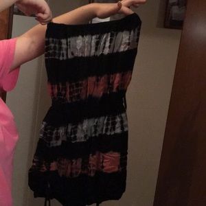 Romper Strapless Colorful Short